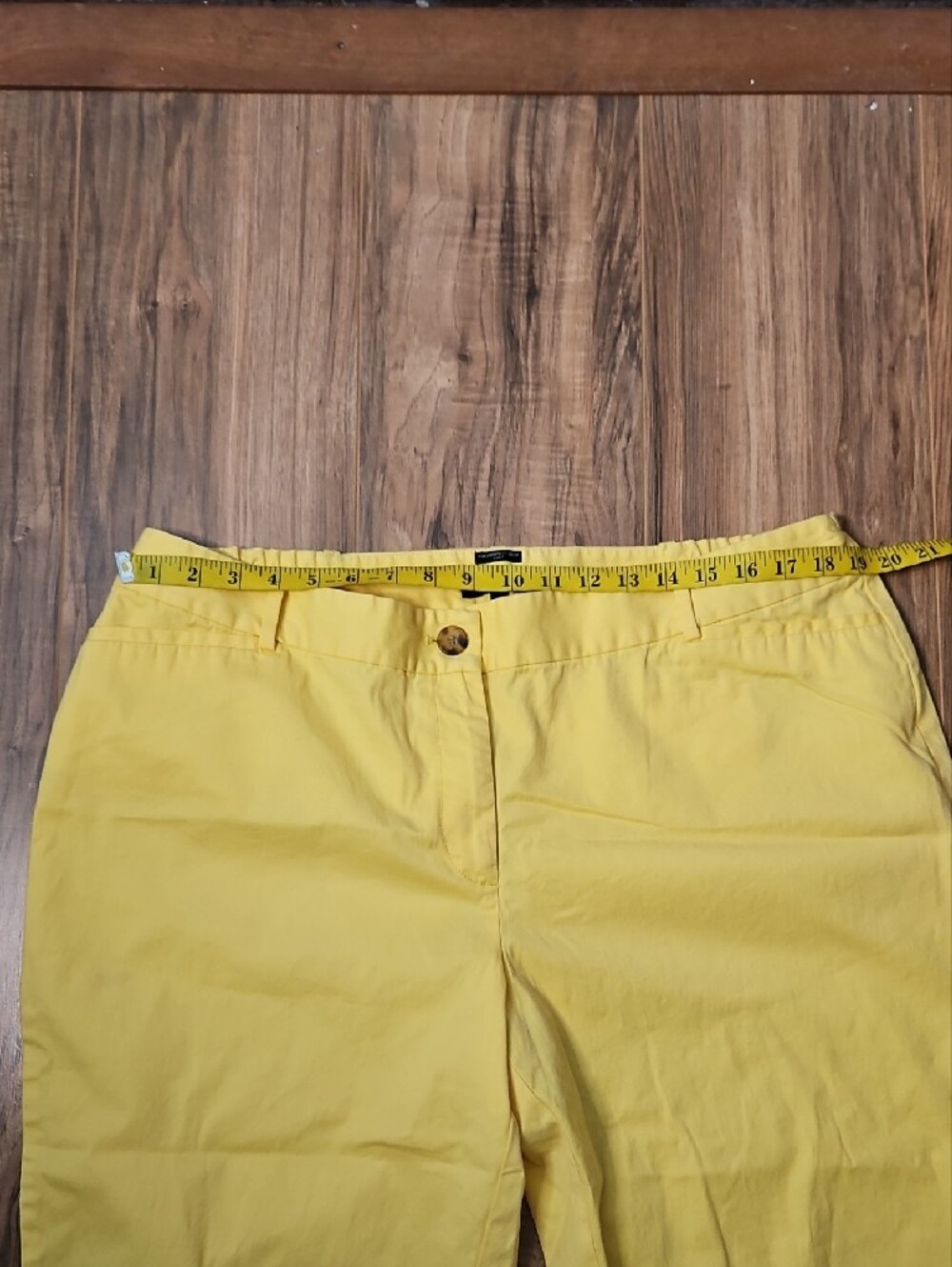Talbots Yellow The Perfect Cropped Curvy Petite Pants 16WP - Picture 6 of 9